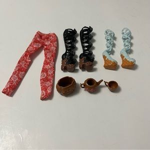 EVER AFTER HIGH Doll Cedar Wood accessories toy doll clothes shoes